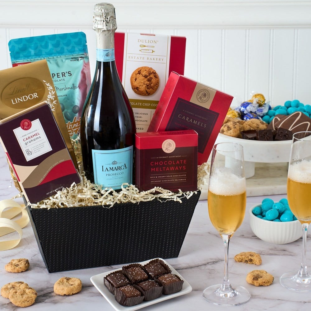 Champagne and Truffles Gift Basket