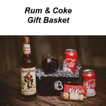 Rum and Coke Gift Basket